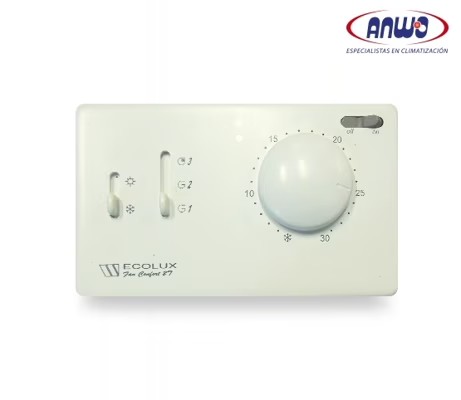 TERMOSTATO PARA FAN COIL FAN CONFORT, CHANGE MANUAL, 2 TUBOS