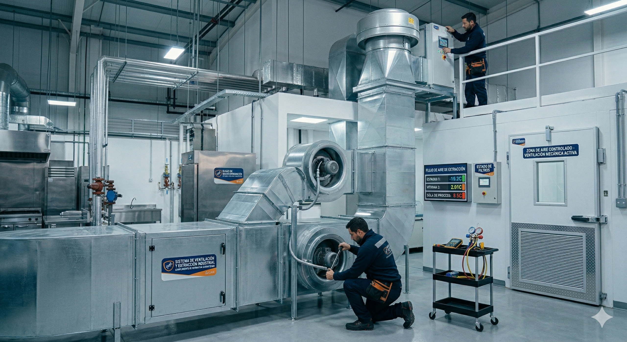 Servicio de extraccion y ventilacion industrial